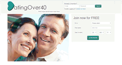Desktop Screenshot of datingover40.co.za
