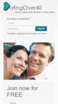 Mobile Screenshot of datingover40.co.za